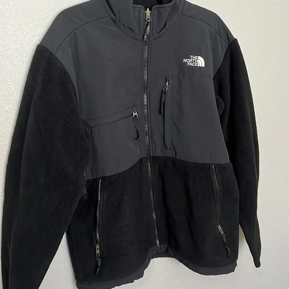 North Face Fleece Jacket Black Size Medium